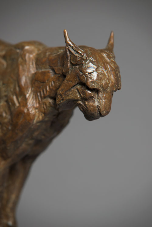 Bronze Otter sculpture