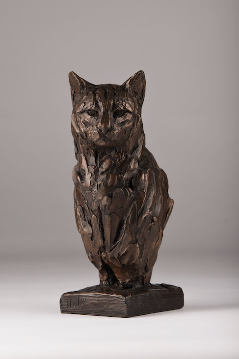 Bronze Resin Cat sculpture