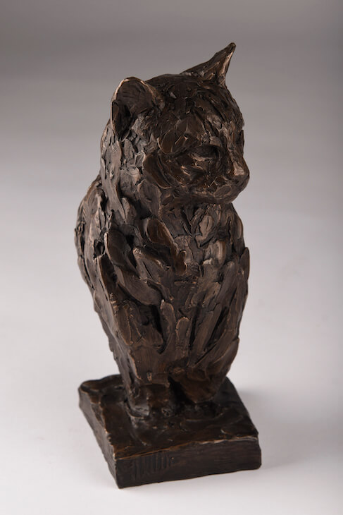 Bronze Resin Cat sculpture
