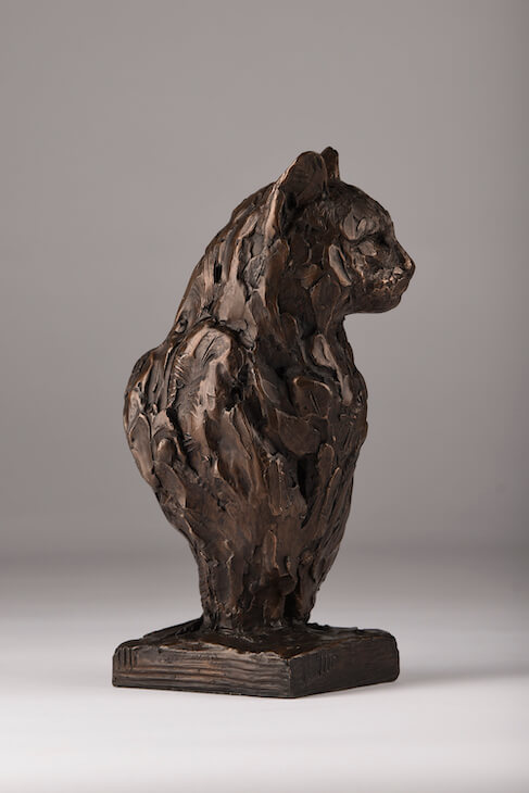 Bronze Resin Cat sculpture
