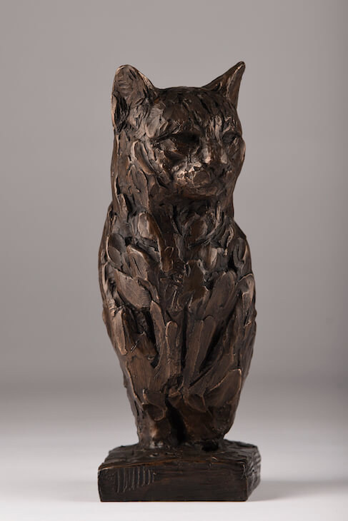 Bronze Resin Cat sculpture