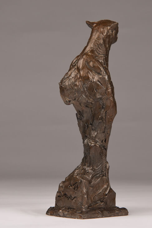 Bronze Cheetah Bust sculpture