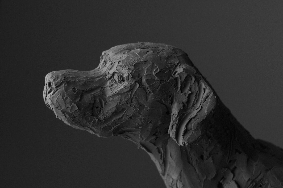 Commissioned pet sculpture  by UK Sculptor David Mayer