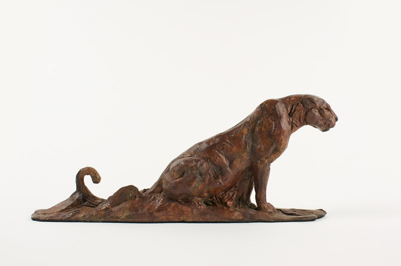 Bronze Leopard Maquette