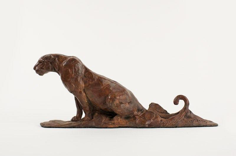 Bronze Leopard Maquette
