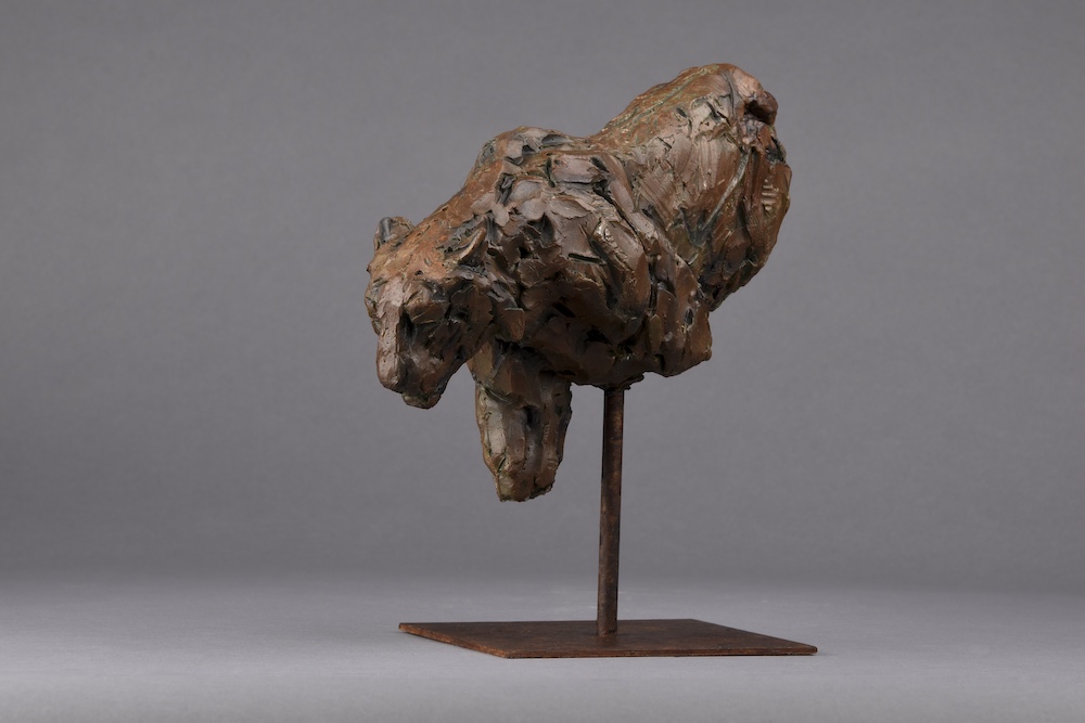 Tiger bronze sculpture