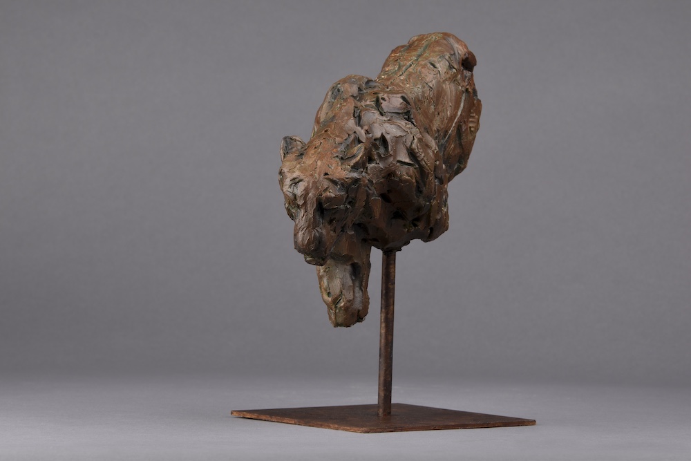 Tiger bronze sculpture