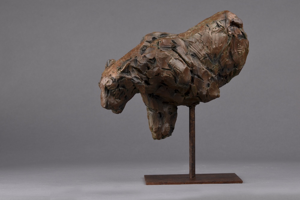 Tiger bronze sculpture