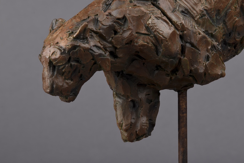 Tiger bronze sculpture