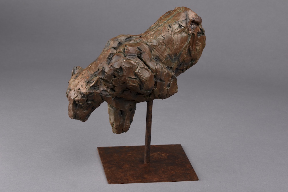 Tiger bronze sculpture